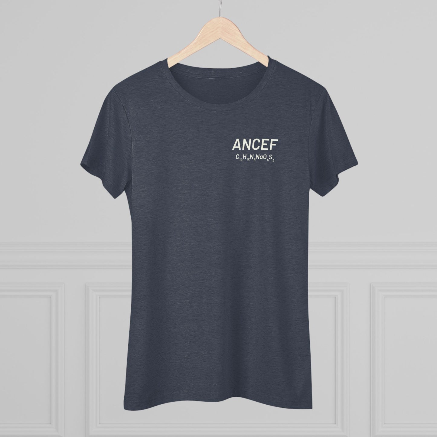 Ancef Chemical Compound T-Shirt for Trauma Surgeons Women’s Tee — Triblend Shirt - Light Graphic