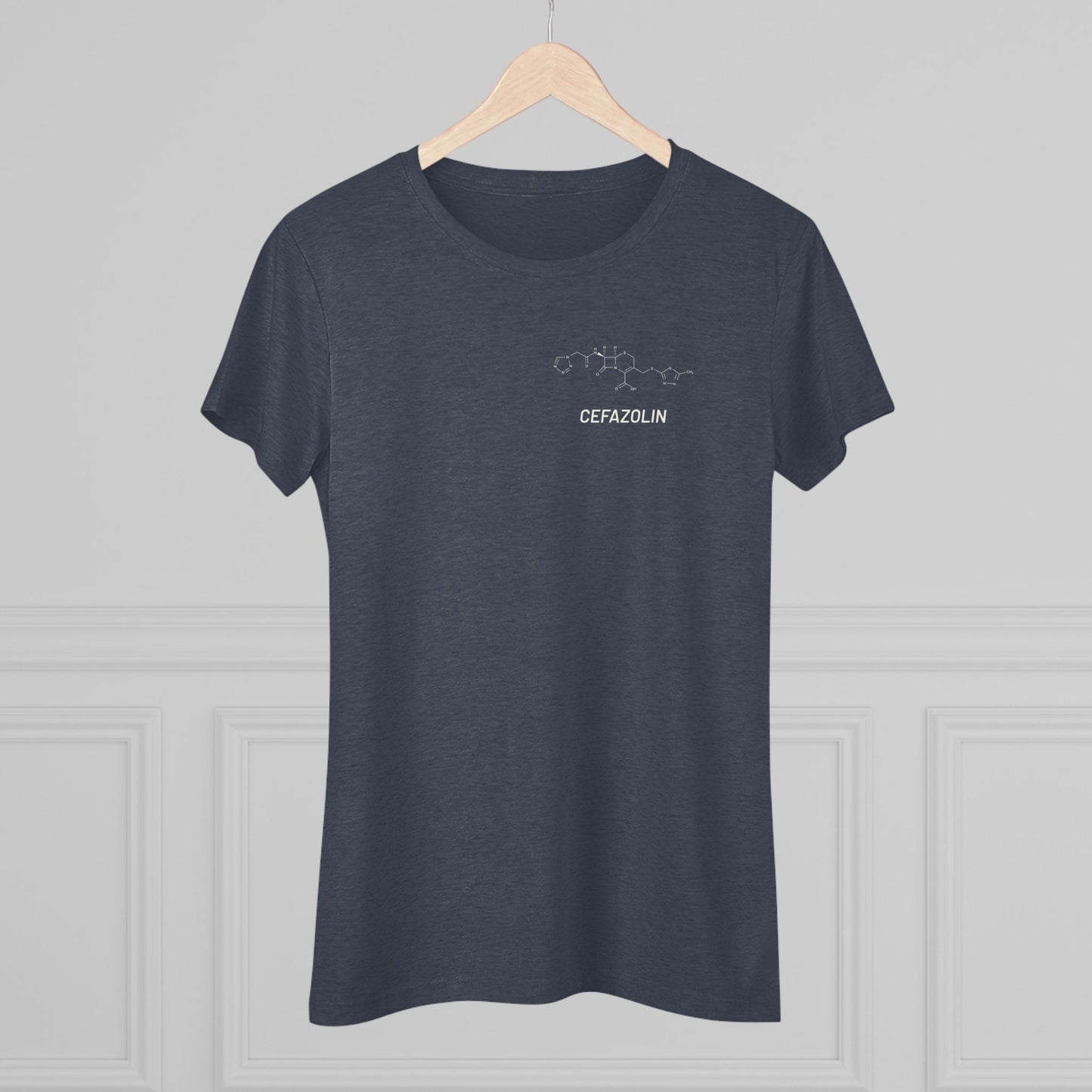 Cefazolin Structural Compound T-Shirt for Trauma Surgeons Women’s Tee — Triblend Shirt - Light Graphic