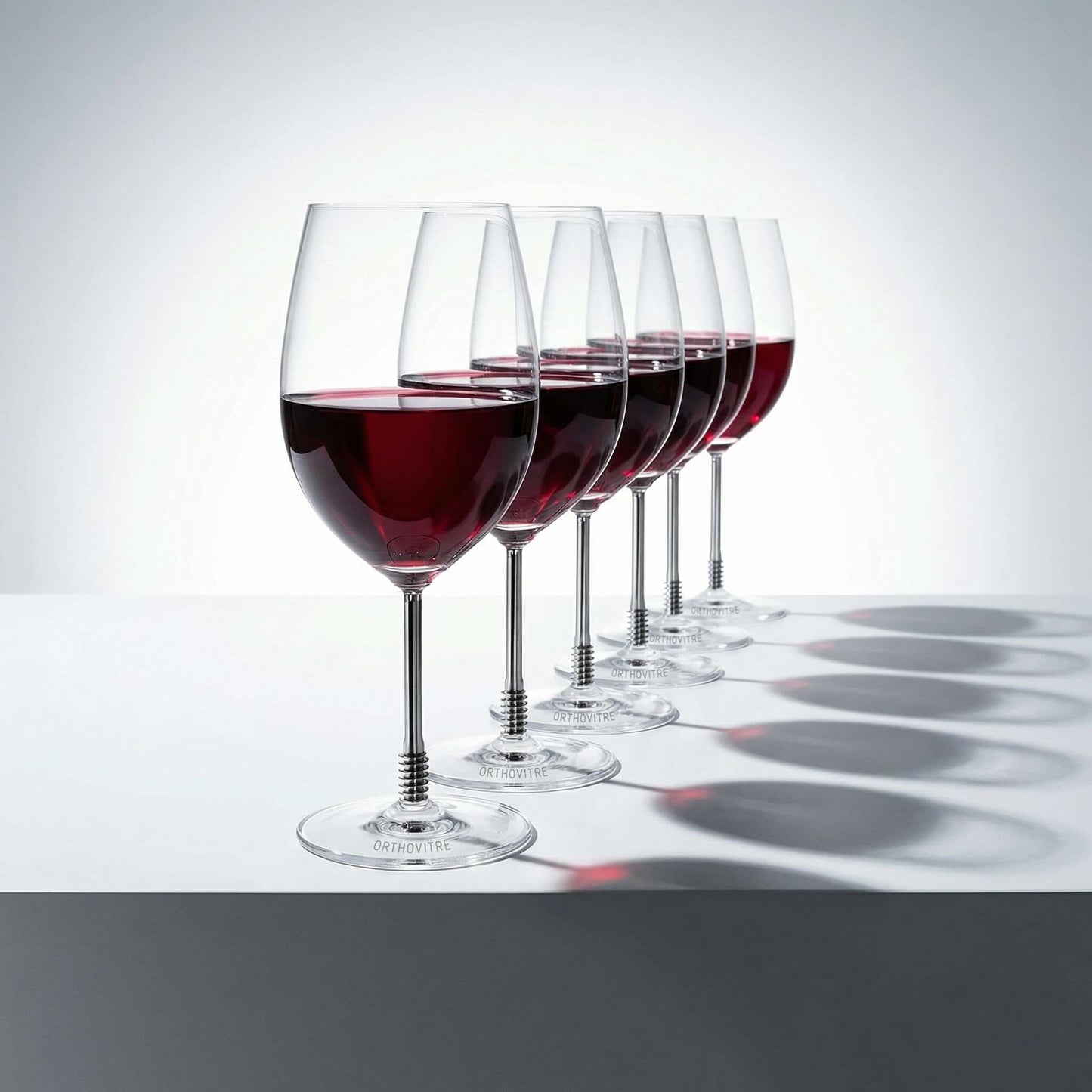 OrthoVitre DHS Screw Wine Glasses, Set of 2 – Luxury Crystal Bowl with Dynamic Hip lag Screw Stainless Steel Stem
