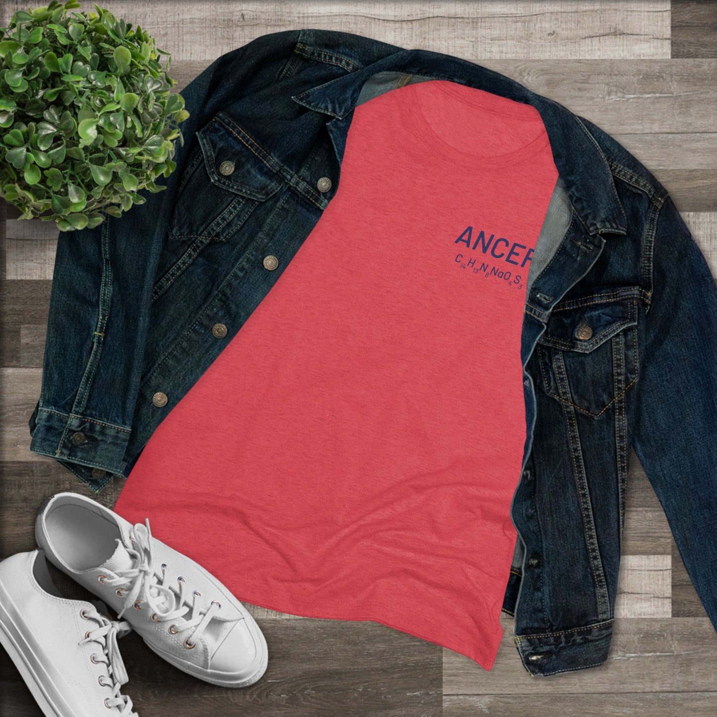 Ancef Chemical Compound T-Shirt for Trauma Surgeons Women’s Tee — Triblend Shirt