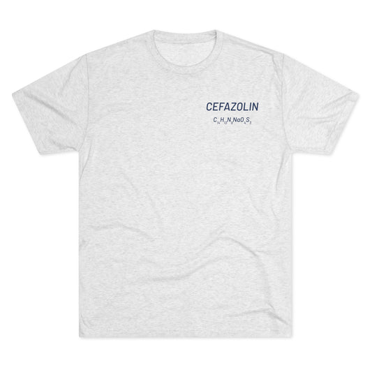 Cefazolin Chemical Compound T-Shirt for Trauma Surgeons - Lightweight Tri-Blend Crew