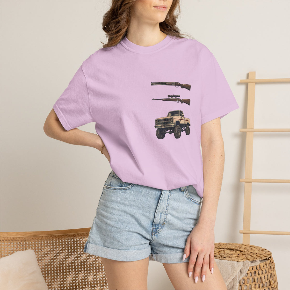 HWjr - A Shotgun a Rifle and a 4-Wheel Drive  - A country Boy Can Survive T-shirt
