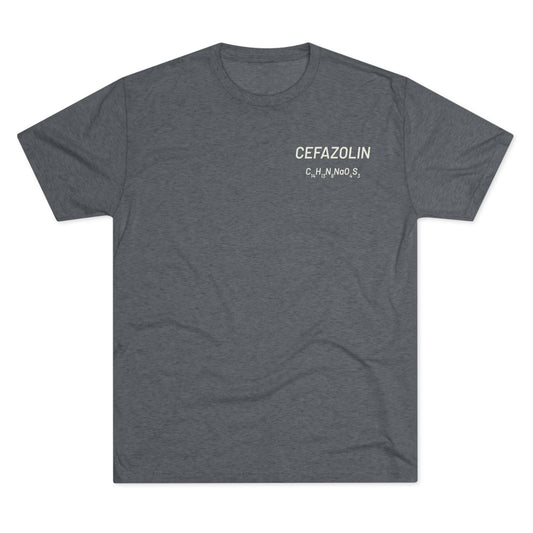 Cefazolin Chemical Compound T-Shirt for Trauma Surgeons - Lightweight Tri-Blend Crew - Light Graphic