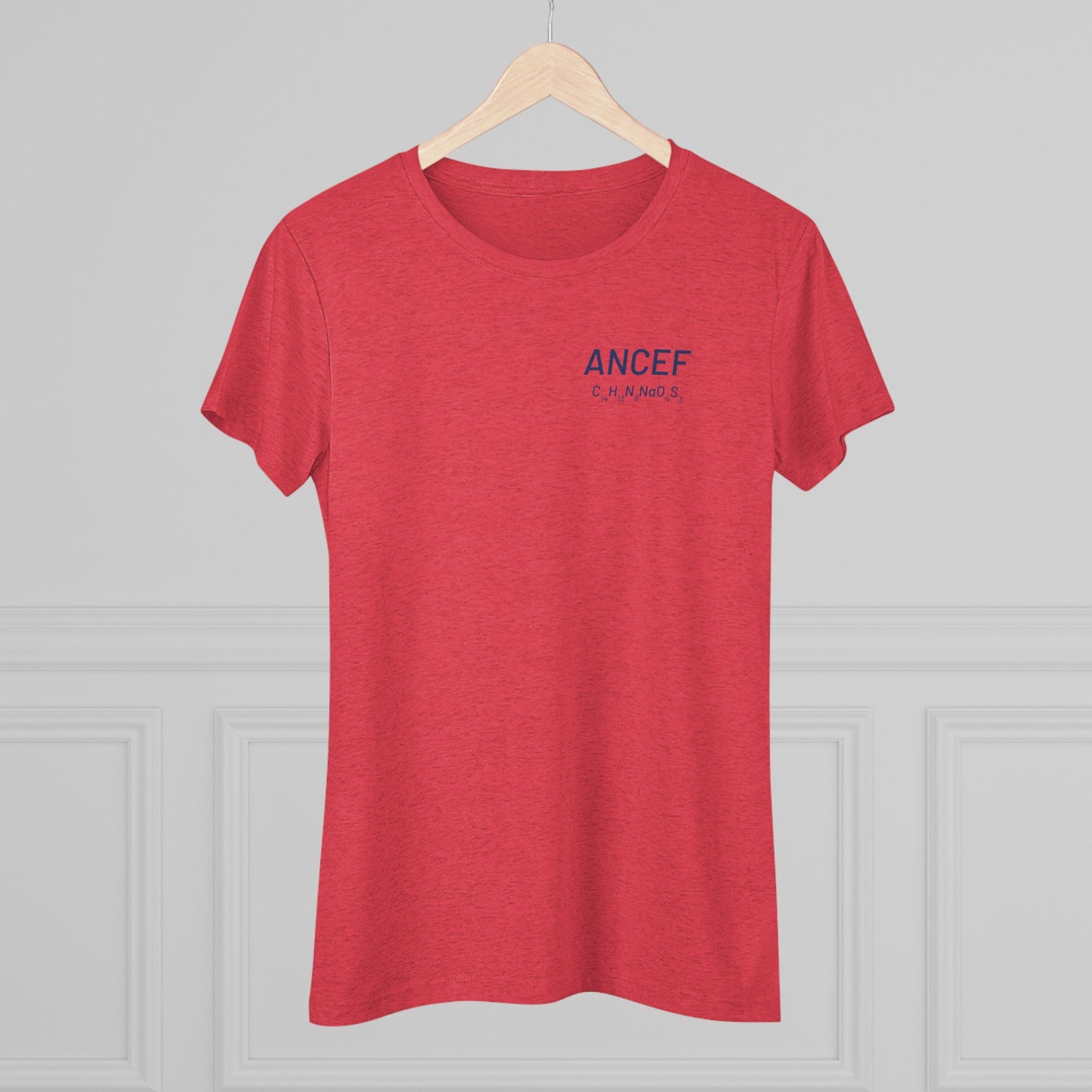 Ancef Chemical Compound T-Shirt for Trauma Surgeons Women’s Tee — Triblend Shirt