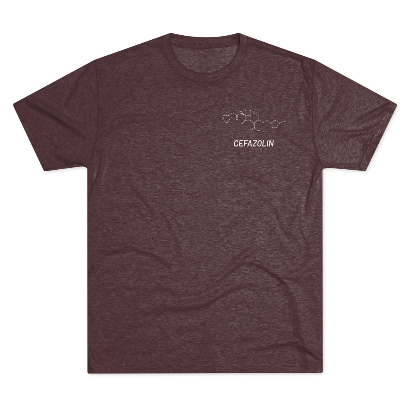 Cefazolin Structural Compound T-Shirt for Trauma Surgeons - Lightweight Tri-Blend Crew - Light Graphic