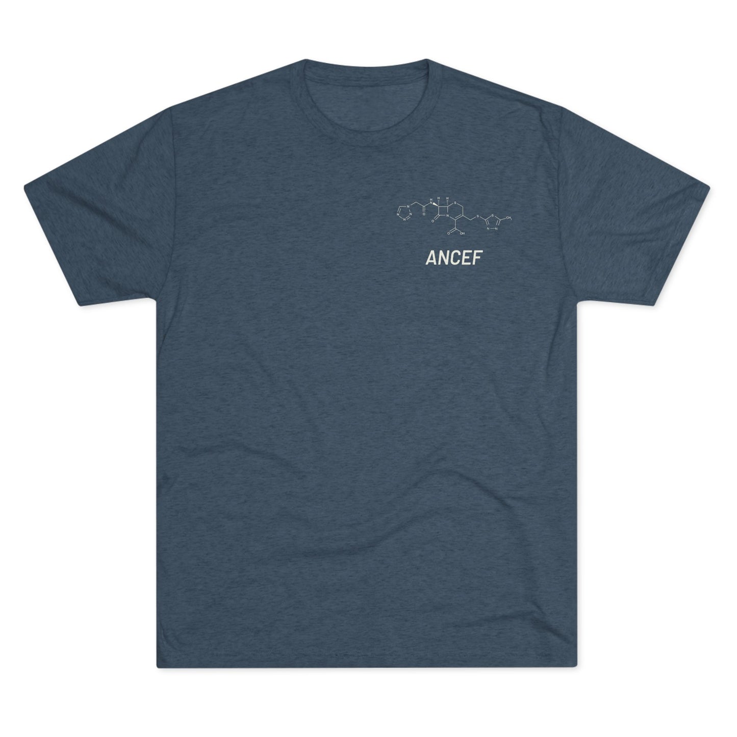 Ancef Structural Compound T-Shirt for Trauma Surgeons - Lightweight Tri-Blend Crew - Light Graphic