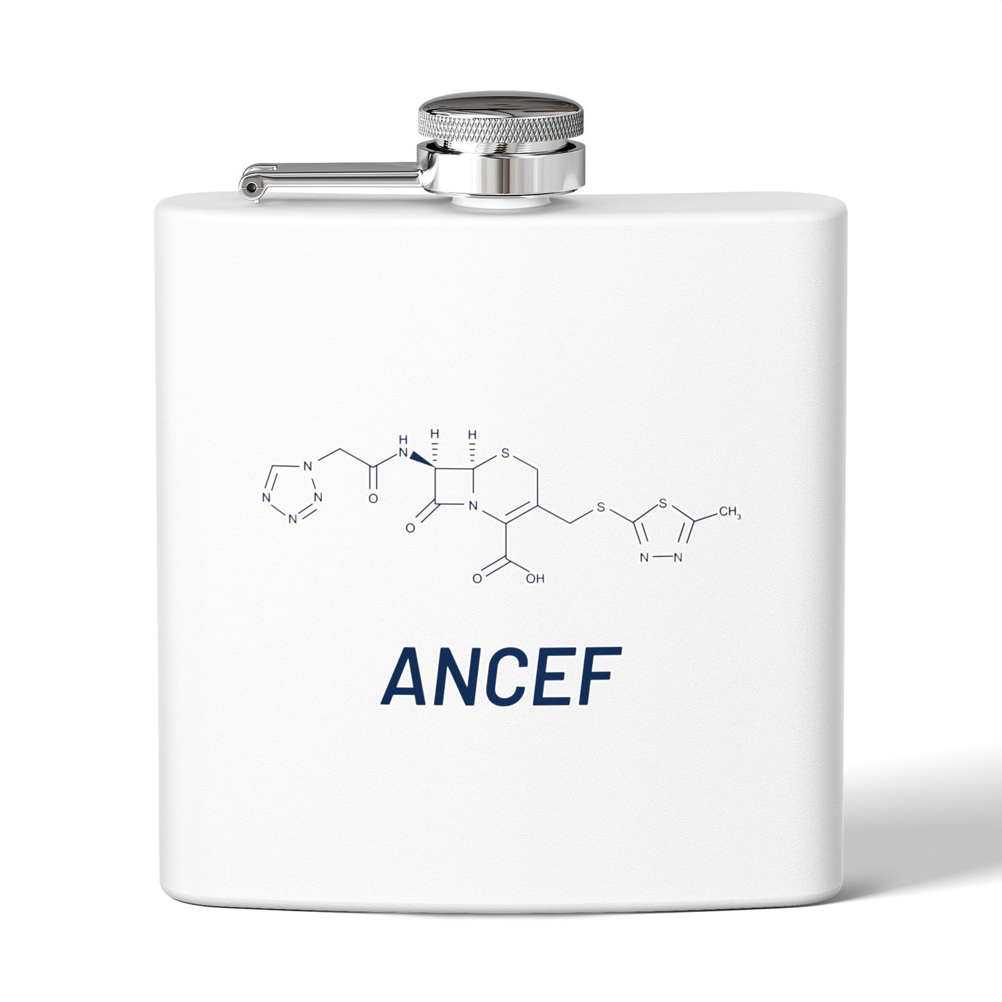 Ancef Structural Compound 6oz Stainless Steel Flask for Trauma Surgeons