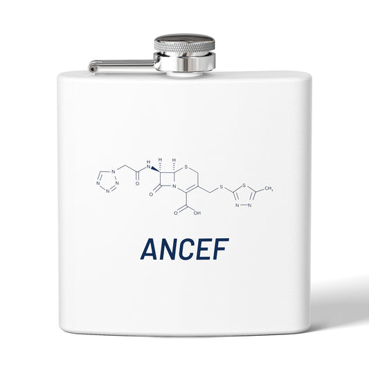 Ancef Structural Compound 6oz Stainless Steel Flask for Trauma Surgeons