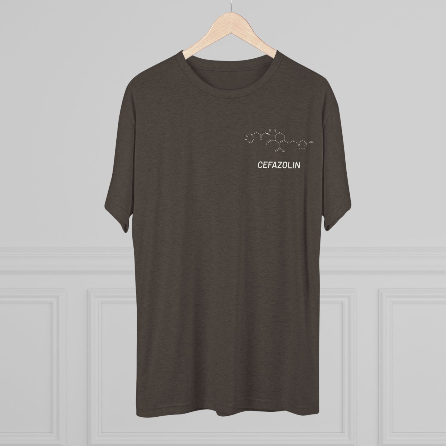 Cefazolin Structural Compound T-Shirt for Trauma Surgeons - Lightweight Tri-Blend Crew - Light Graphic