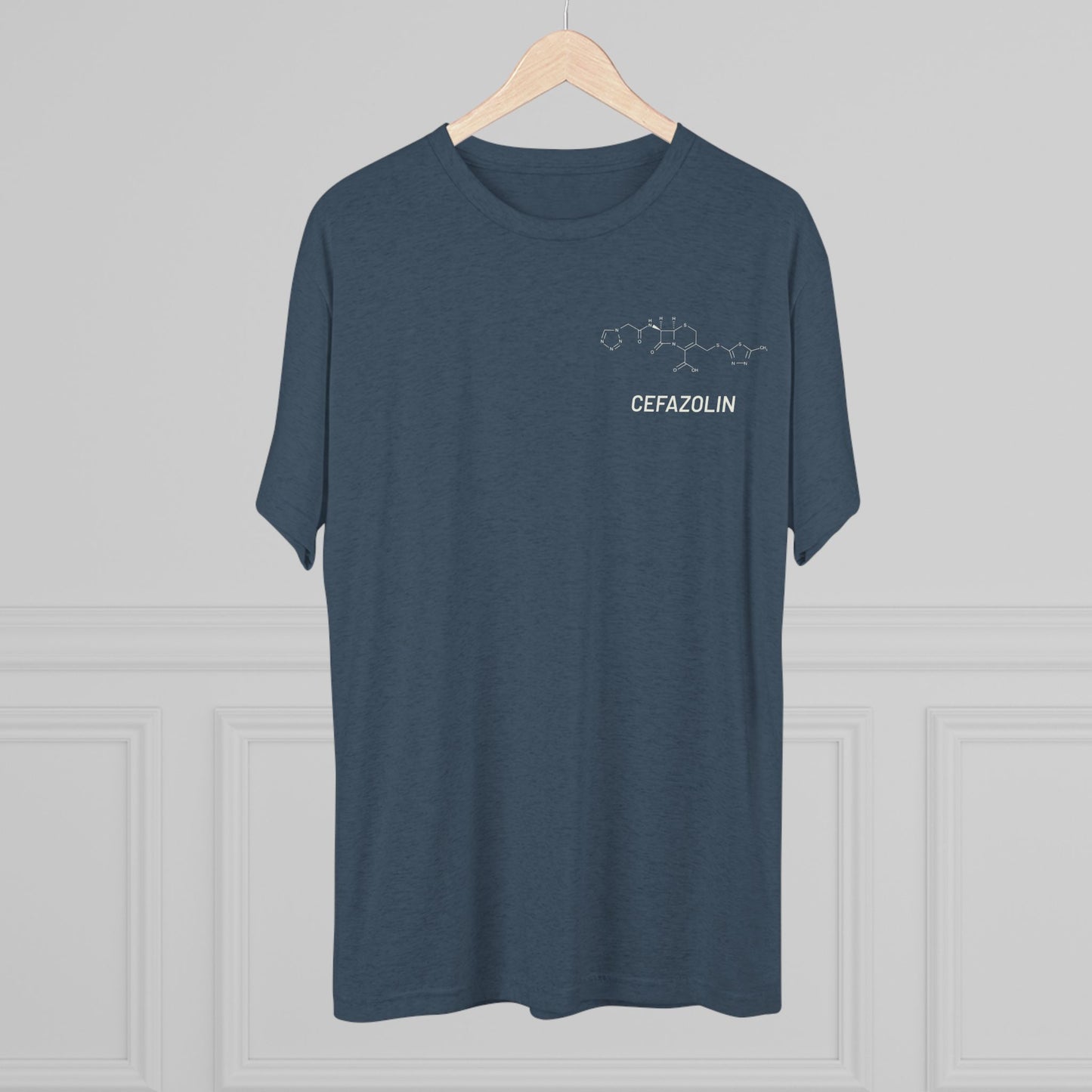 Cefazolin Structural Compound T-Shirt for Trauma Surgeons - Lightweight Tri-Blend Crew - Light Graphic