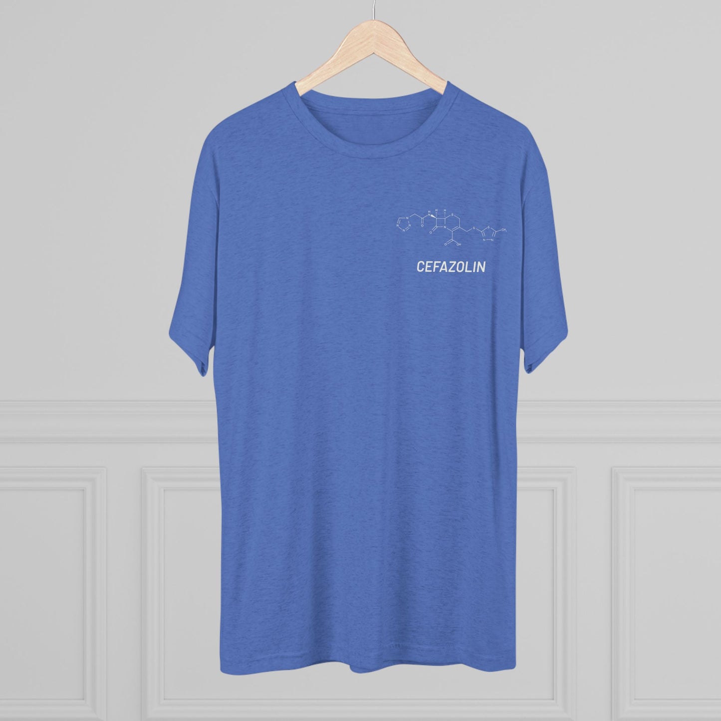 Cefazolin Structural Compound T-Shirt for Trauma Surgeons - Lightweight Tri-Blend Crew - Light Graphic