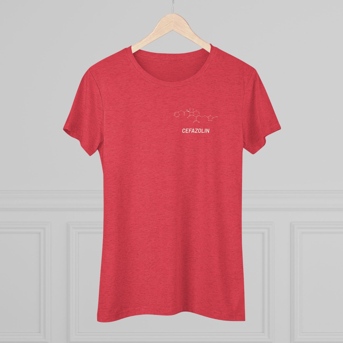 Cefazolin Structural Compound T-Shirt for Trauma Surgeons Women’s Tee — Triblend Shirt - Light Graphic
