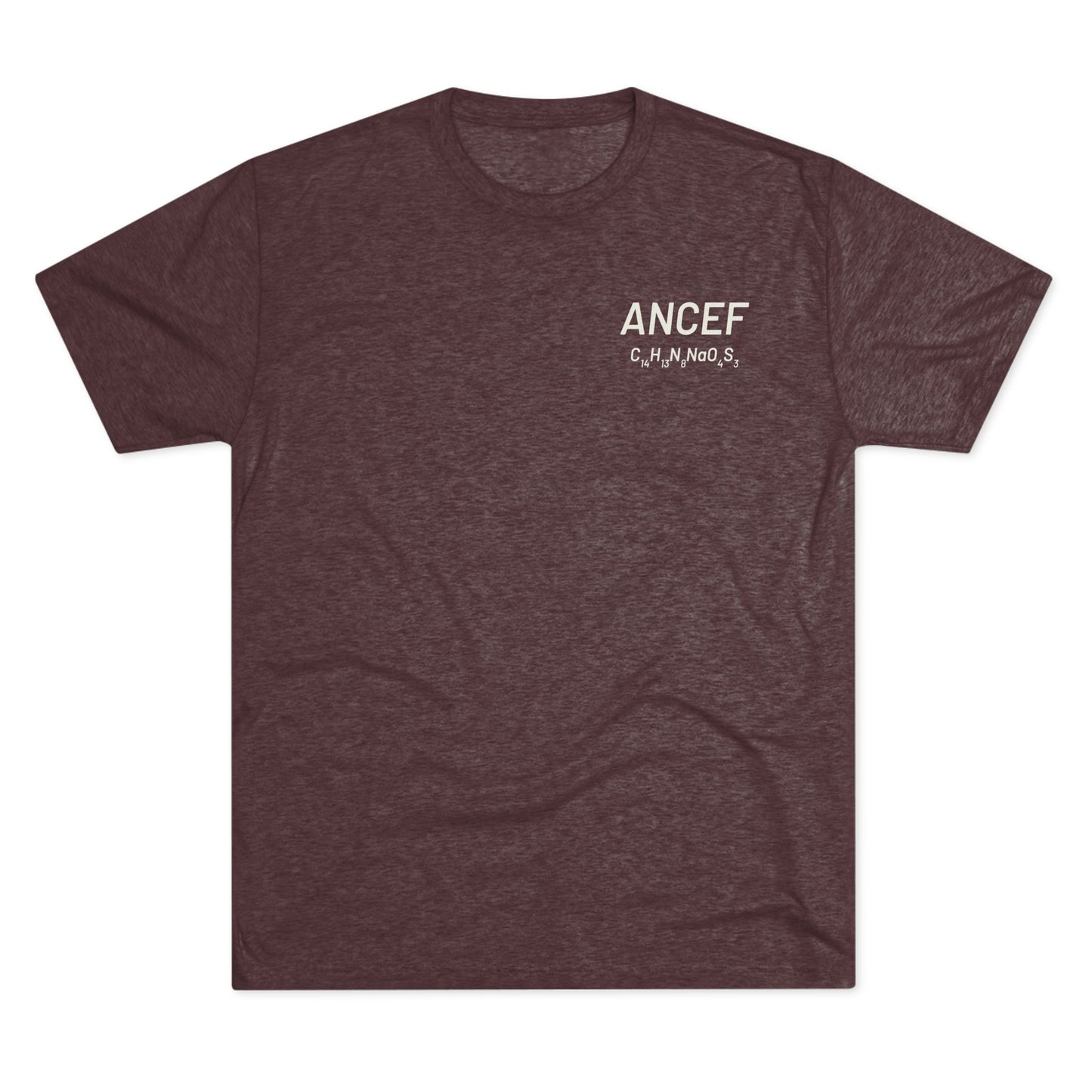 Ancef Chemical Compound T-Shirt for Trauma Surgeons - Lightweight Tri-Blend Crew - Light Graphic