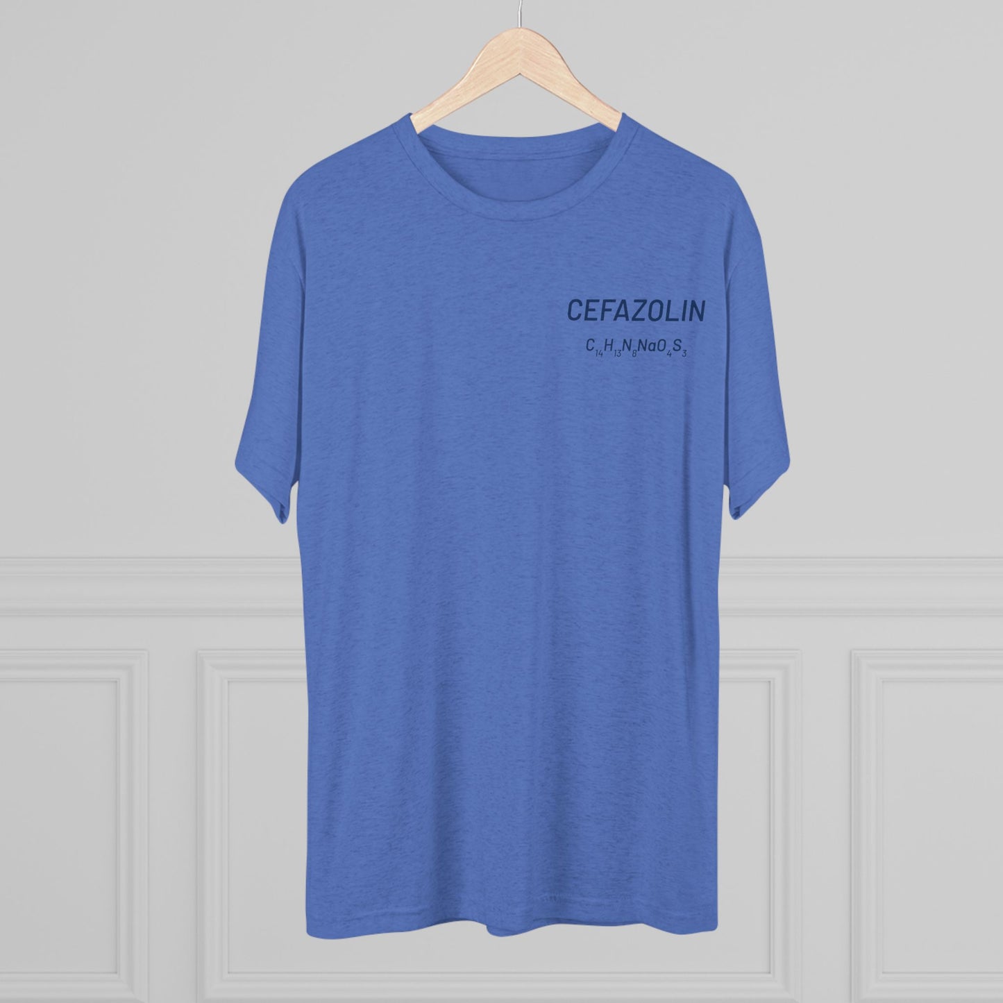 Cefazolin Chemical Compound T-Shirt for Trauma Surgeons - Lightweight Tri-Blend Crew
