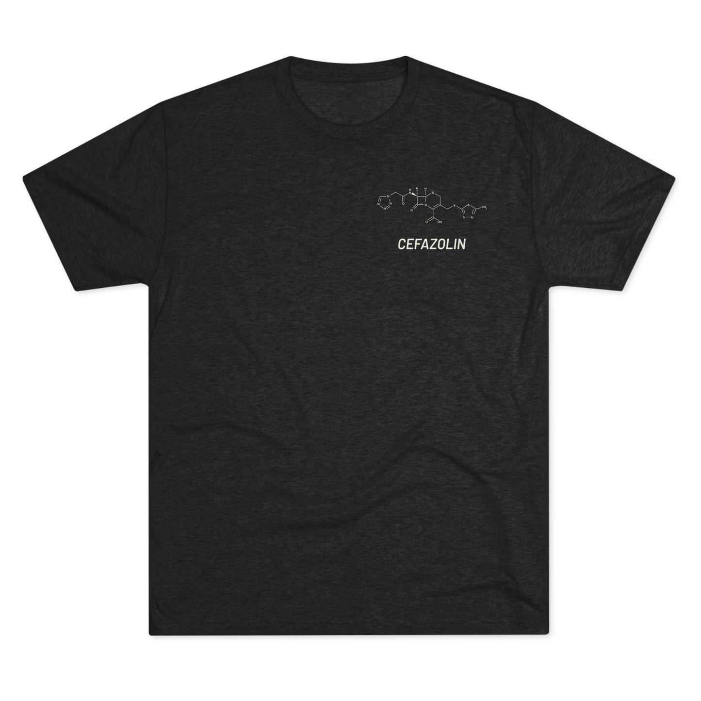 Cefazolin Structural Compound T-Shirt for Trauma Surgeons - Lightweight Tri-Blend Crew - Light Graphic