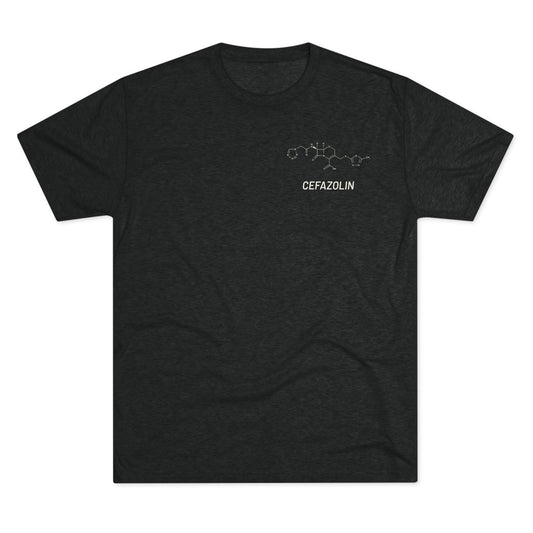 Cefazolin Structural Compound T-Shirt for Trauma Surgeons - Lightweight Tri-Blend Crew - Light Graphic