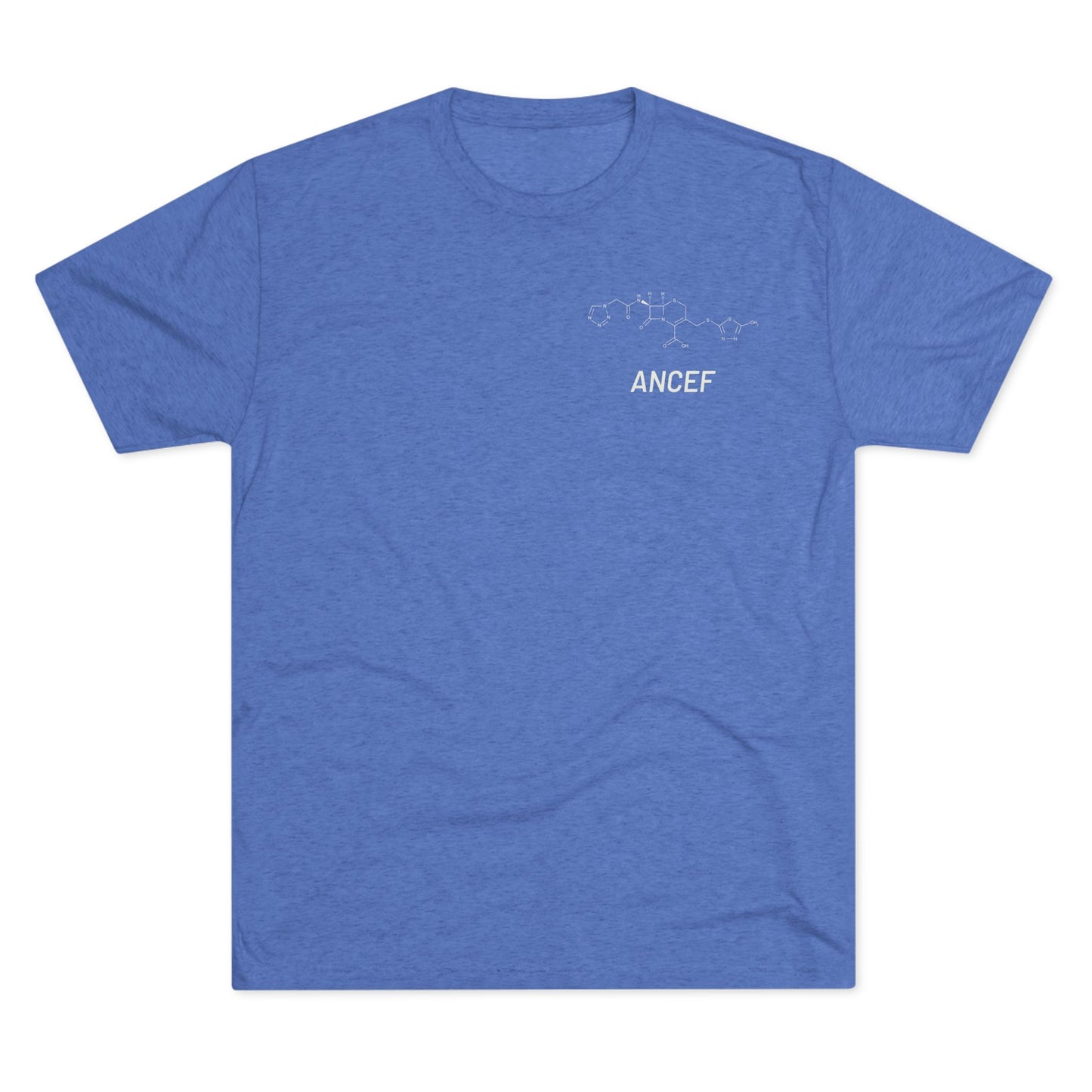 Ancef Structural Compound T-Shirt for Trauma Surgeons - Lightweight Tri-Blend Crew - Light Graphic