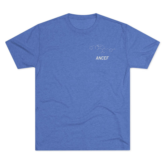 Ancef Structural Compound T-Shirt for Trauma Surgeons - Lightweight Tri-Blend Crew - Light Graphic