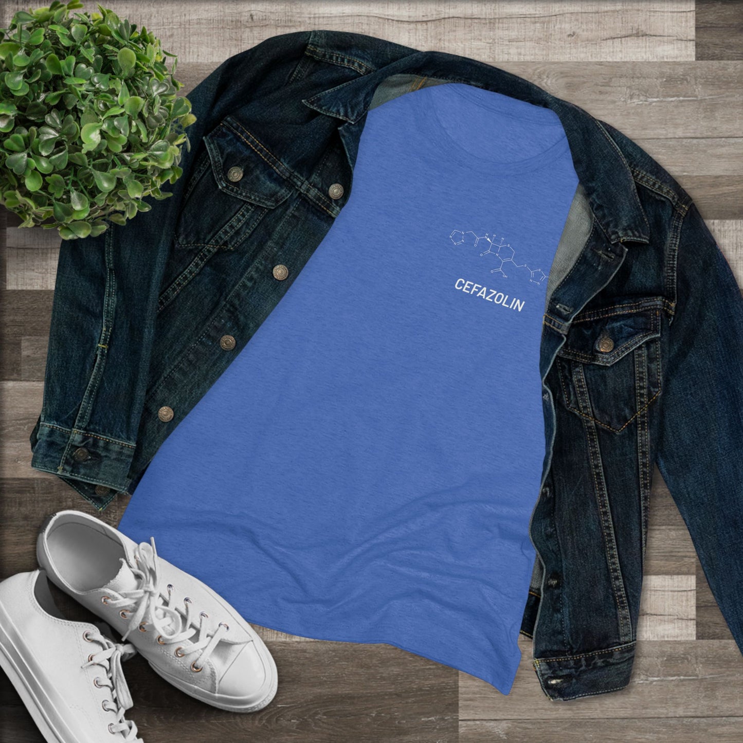 Cefazolin Structural Compound T-Shirt for Trauma Surgeons Women’s Tee — Triblend Shirt - Light Graphic