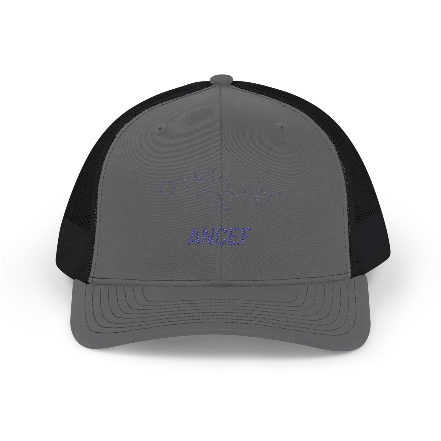 ANCEF Structural Formula Embroidered Snapback Trucker Hat for Trauma Surgeons