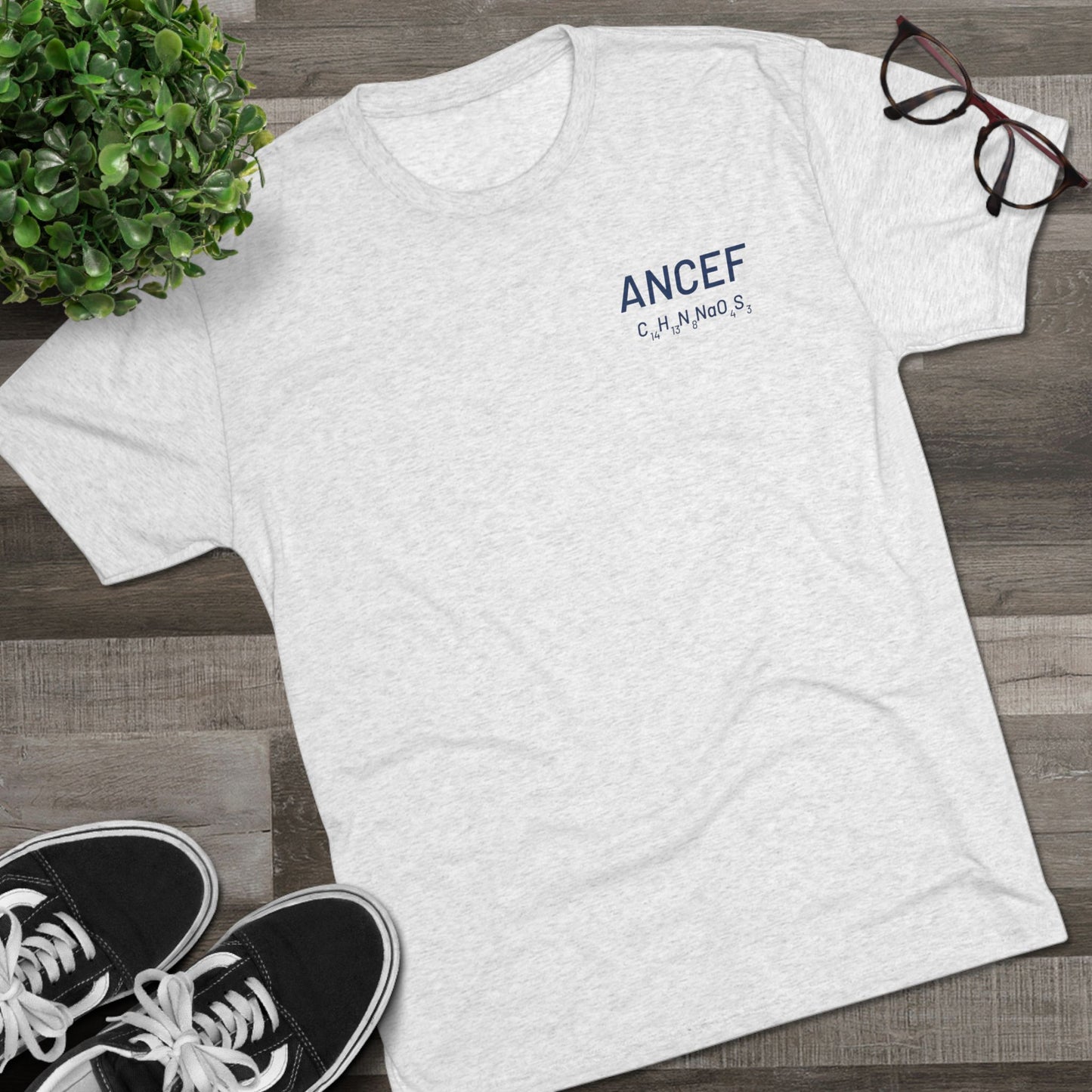 Ancef Chemical Compound T-Shirt for Trauma Surgeons - Lightweight Tri-Blend Crew