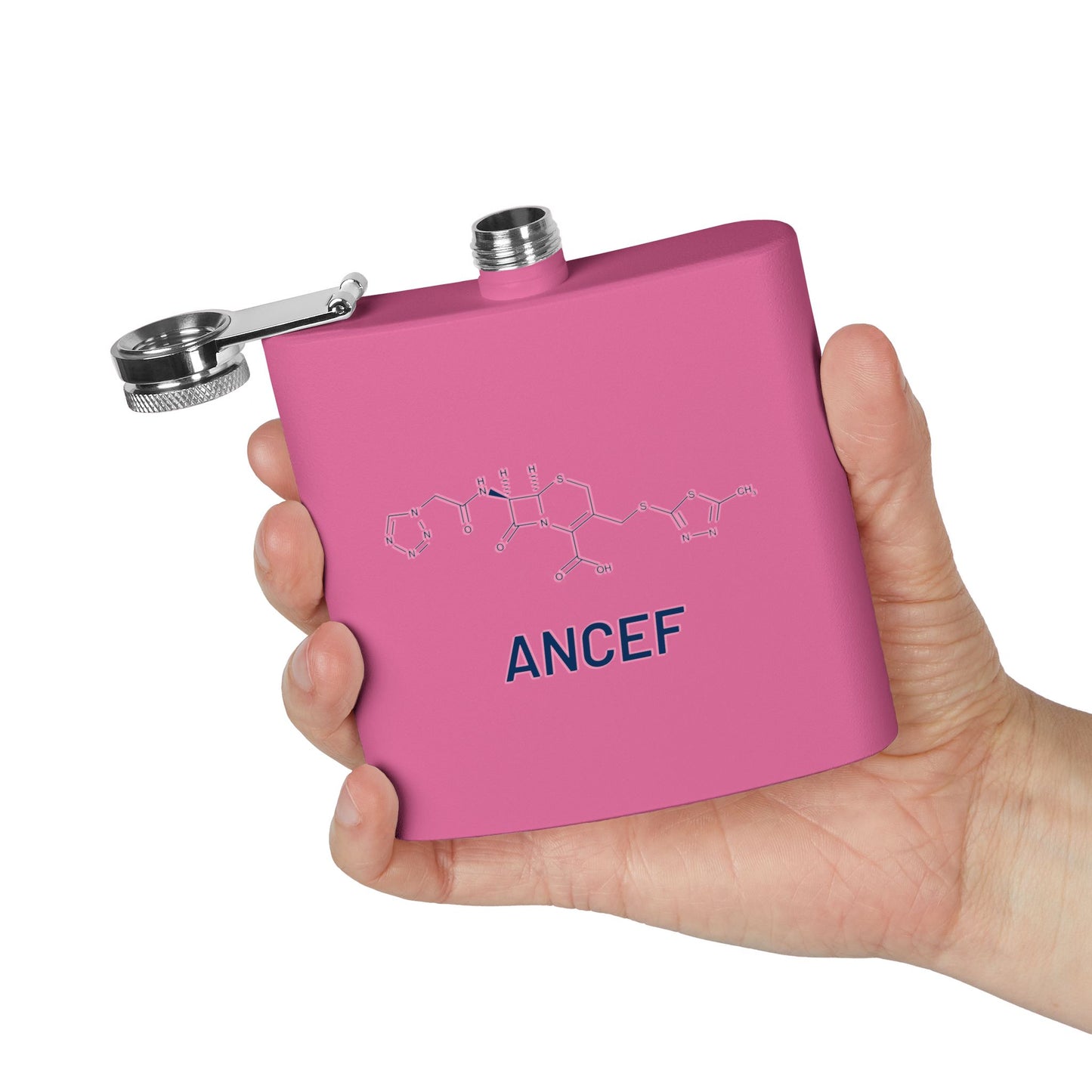 Ancef Structural Compound 6oz Stainless Steel Flask for Trauma Surgeons