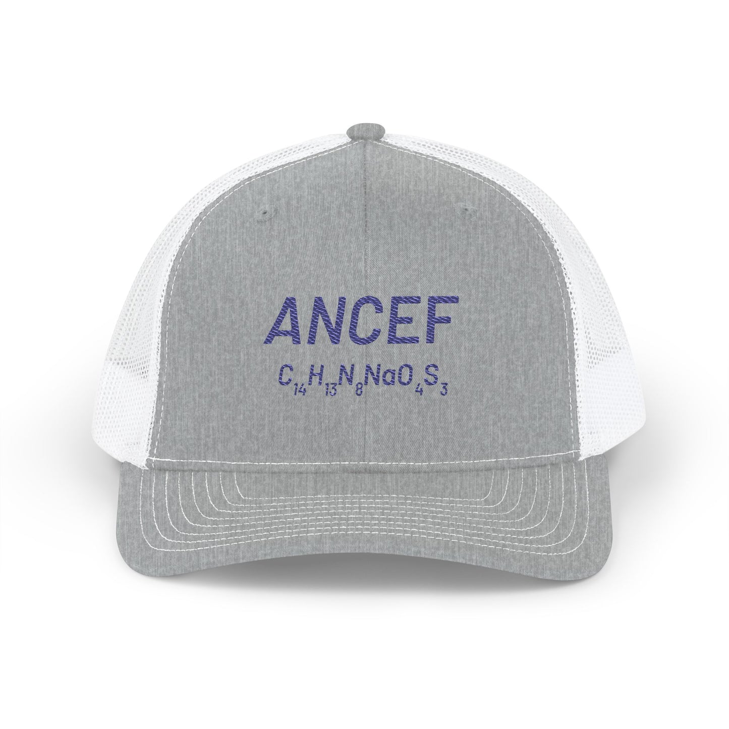 ANCEF Chemical Formula Embroidered Snapback Trucker Hat for Trauma Surgeons