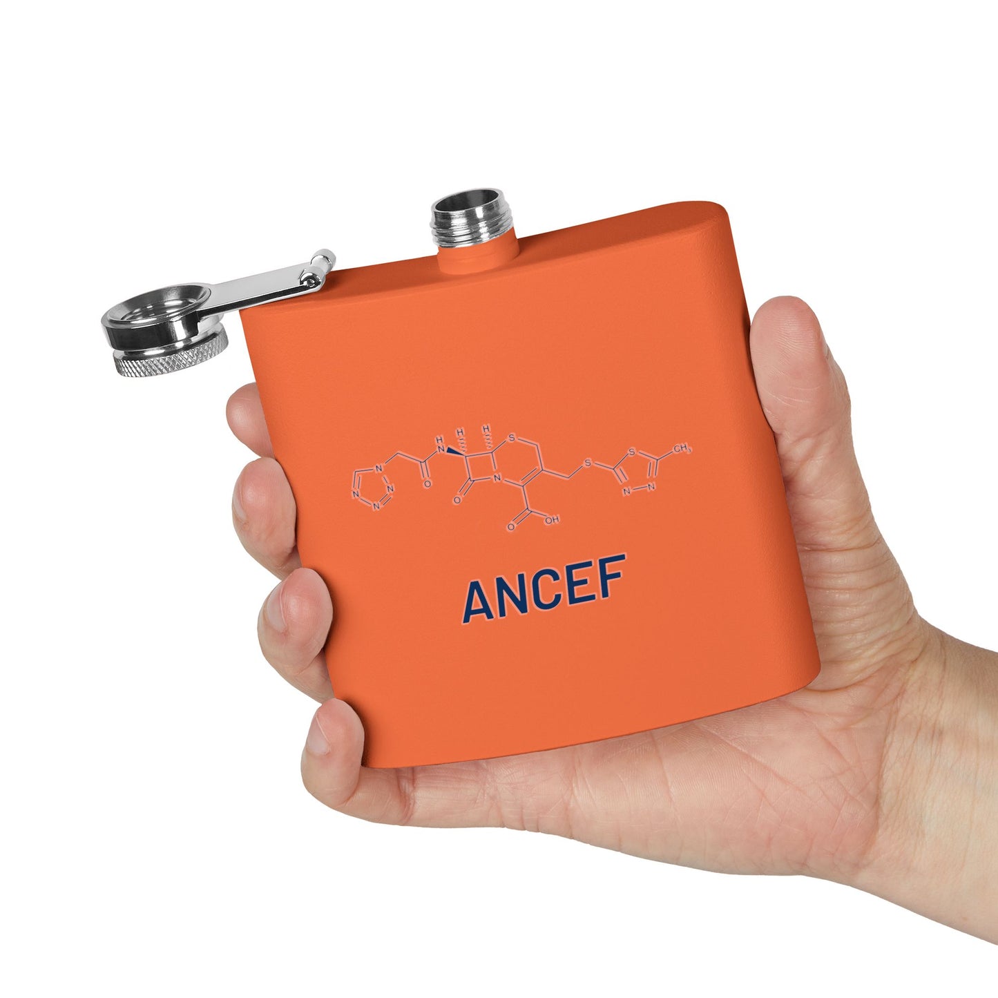 Ancef Structural Compound 6oz Stainless Steel Flask for Trauma Surgeons