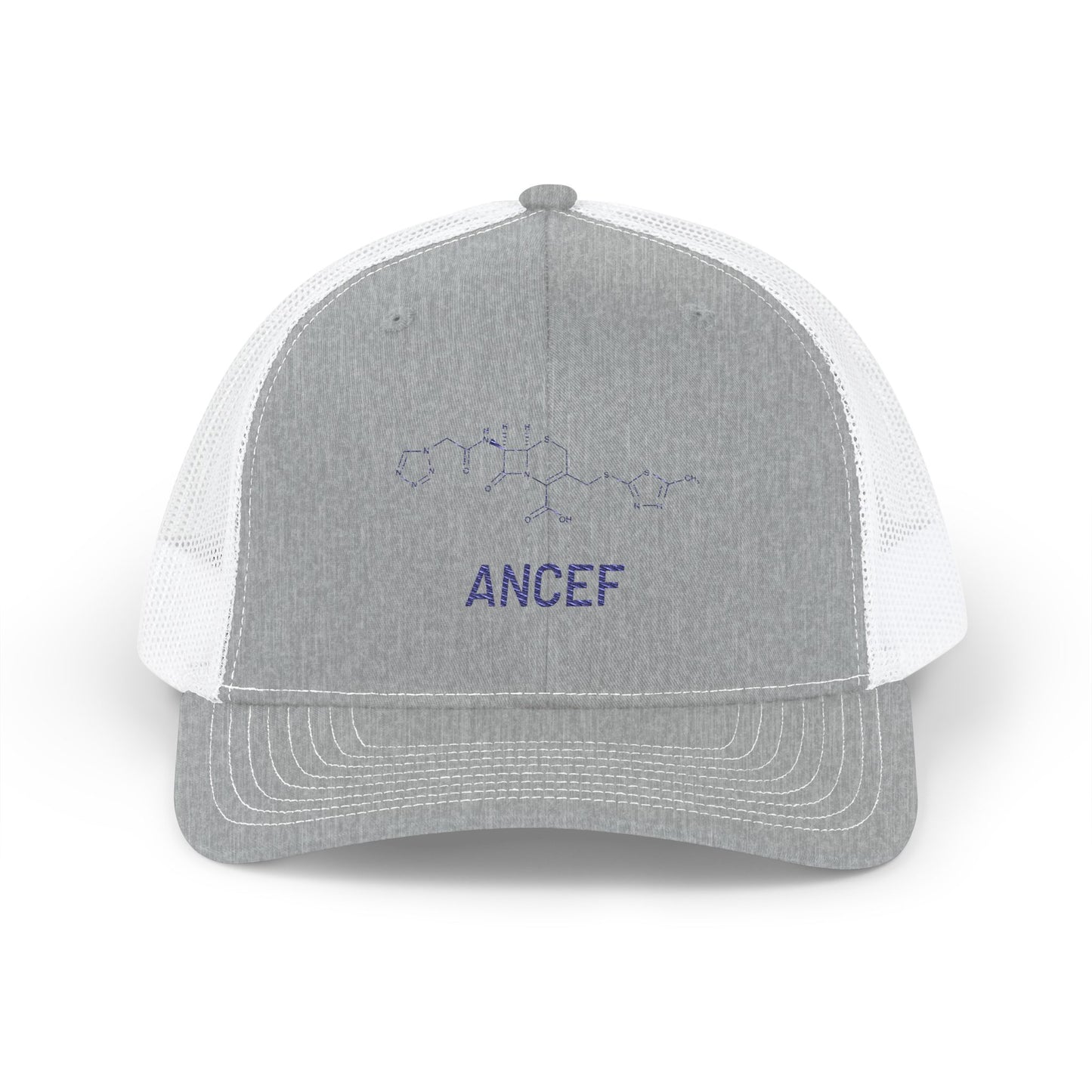 ANCEF Structural Formula Embroidered Snapback Trucker Hat for Trauma Surgeons