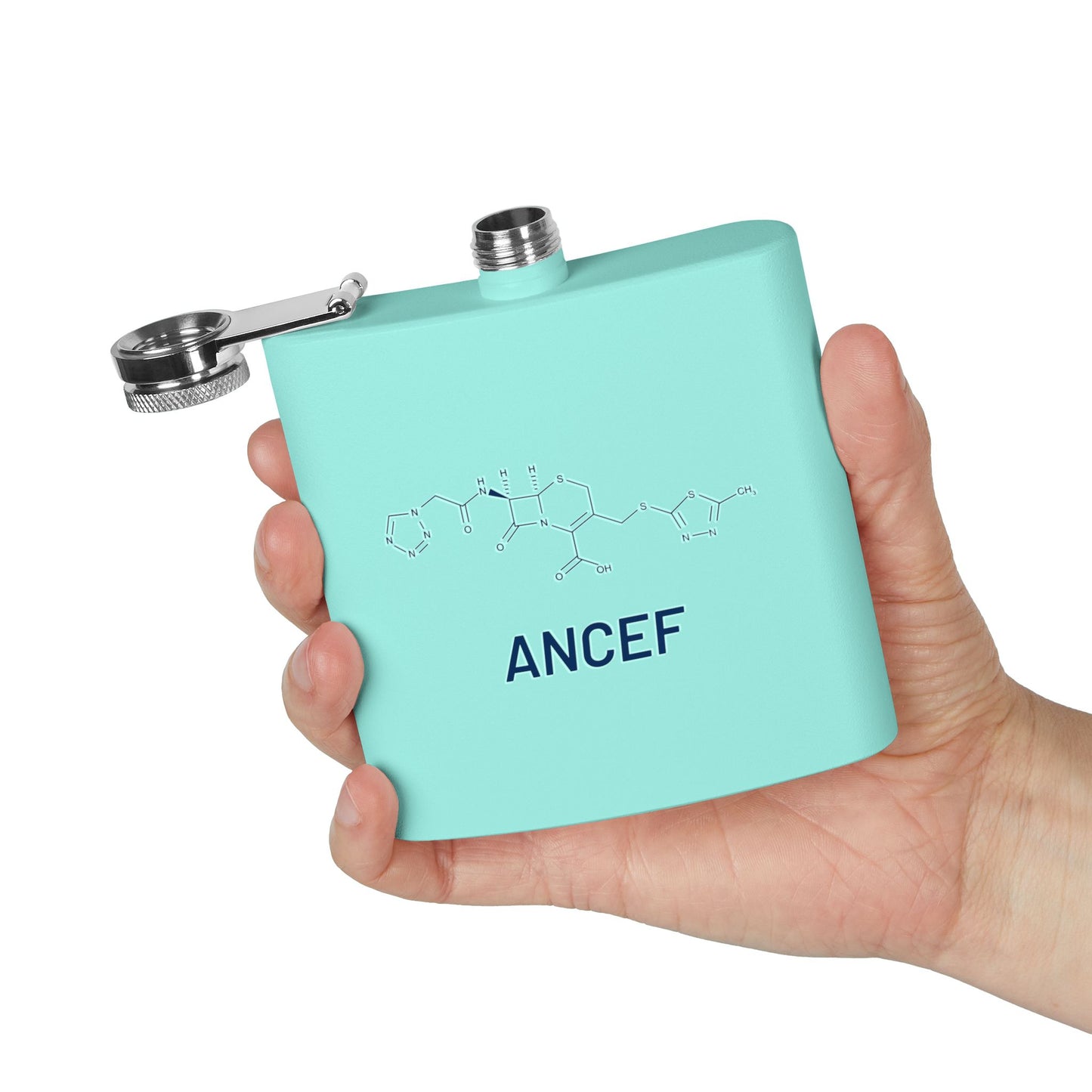 Ancef Structural Compound 6oz Stainless Steel Flask for Trauma Surgeons