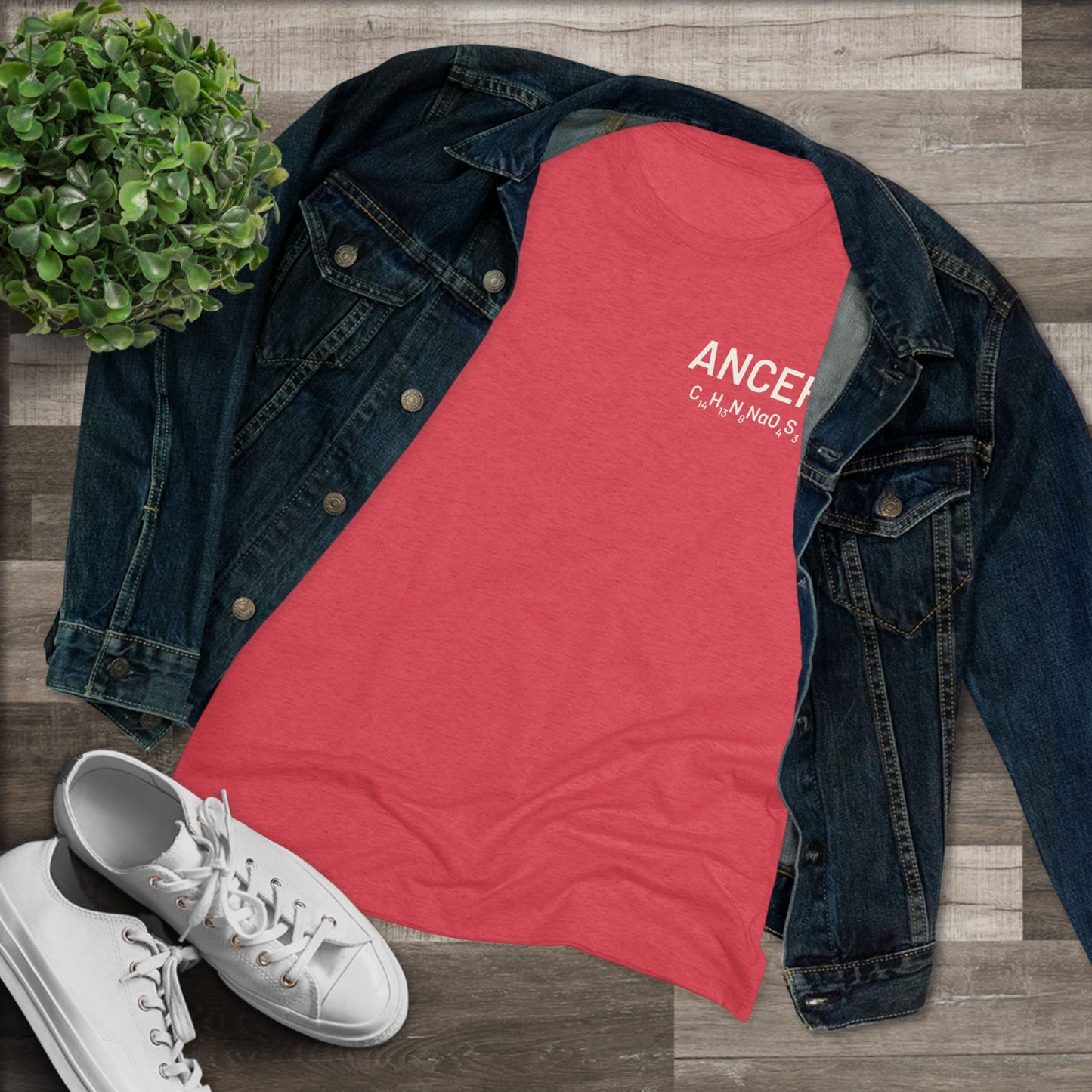 Ancef Chemical Compound T-Shirt for Trauma Surgeons Women’s Tee — Triblend Shirt - Light Graphic