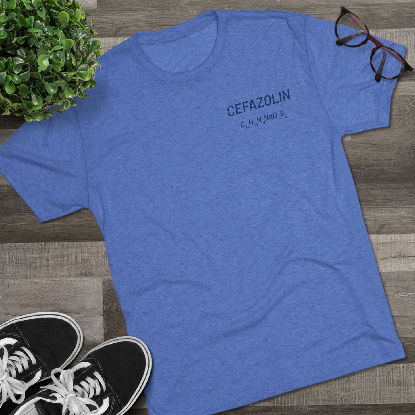 Cefazolin Chemical Compound T-Shirt for Trauma Surgeons - Lightweight Tri-Blend Crew