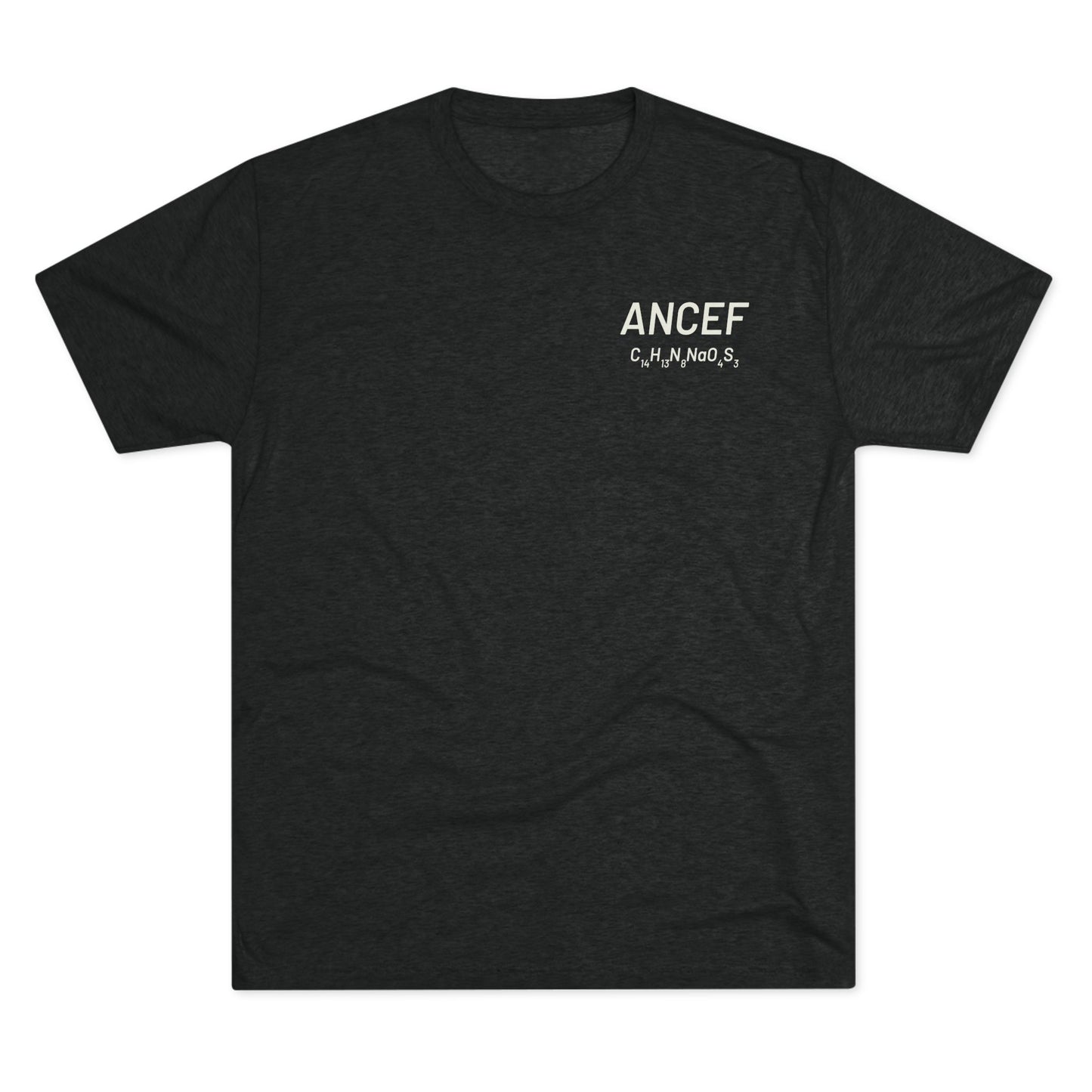 Ancef Chemical Compound T-Shirt for Trauma Surgeons - Lightweight Tri-Blend Crew - Light Graphic