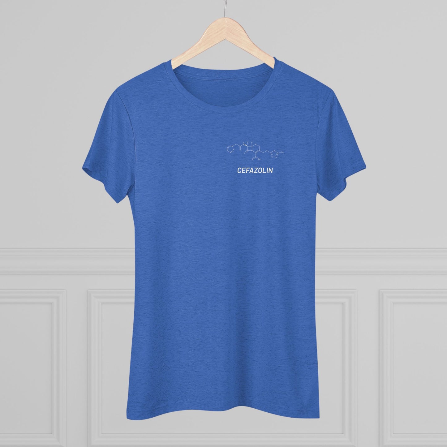Cefazolin Structural Compound T-Shirt for Trauma Surgeons Women’s Tee — Triblend Shirt - Light Graphic