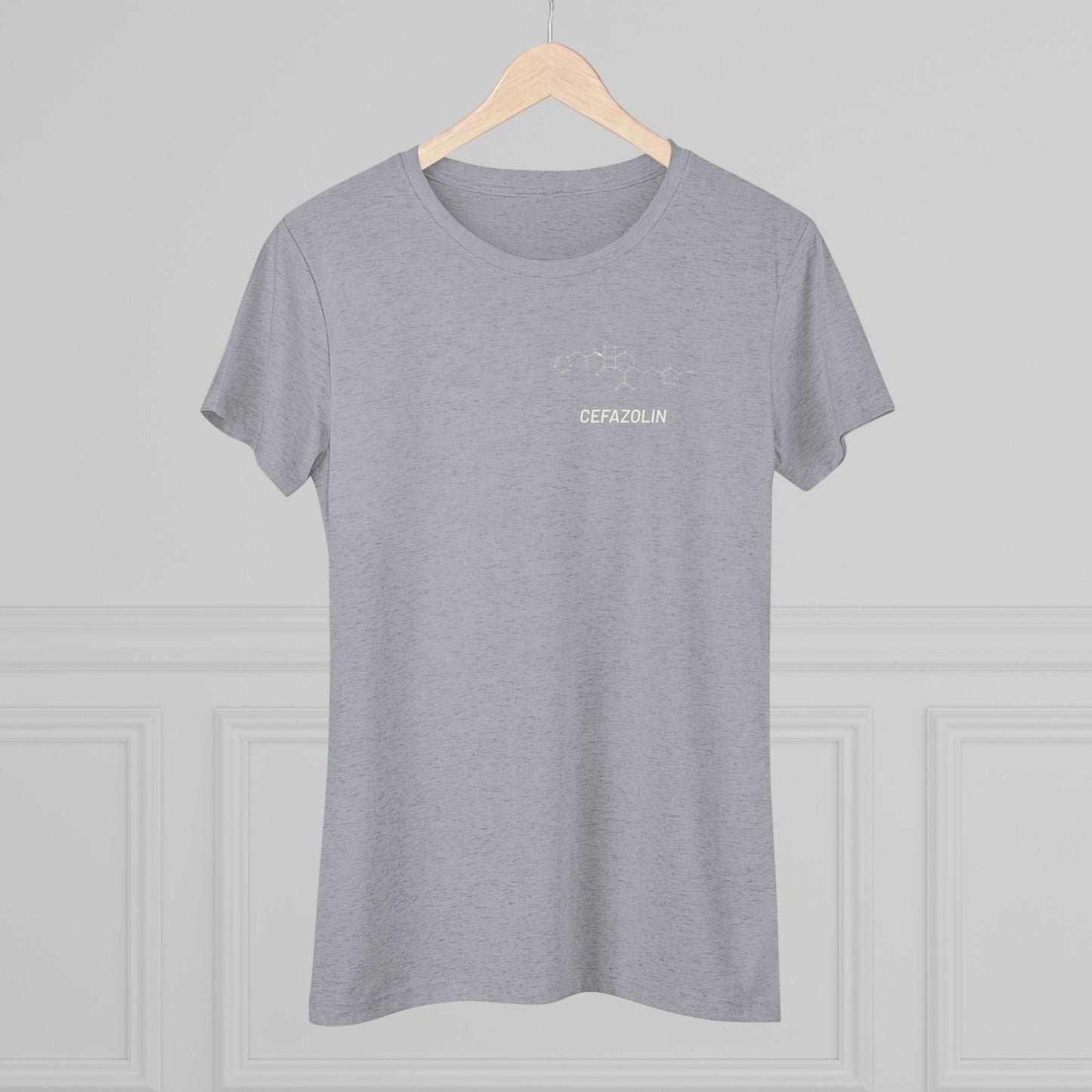 Cefazolin Structural Compound T-Shirt for Trauma Surgeons Women’s Tee — Triblend Shirt - Light Graphic