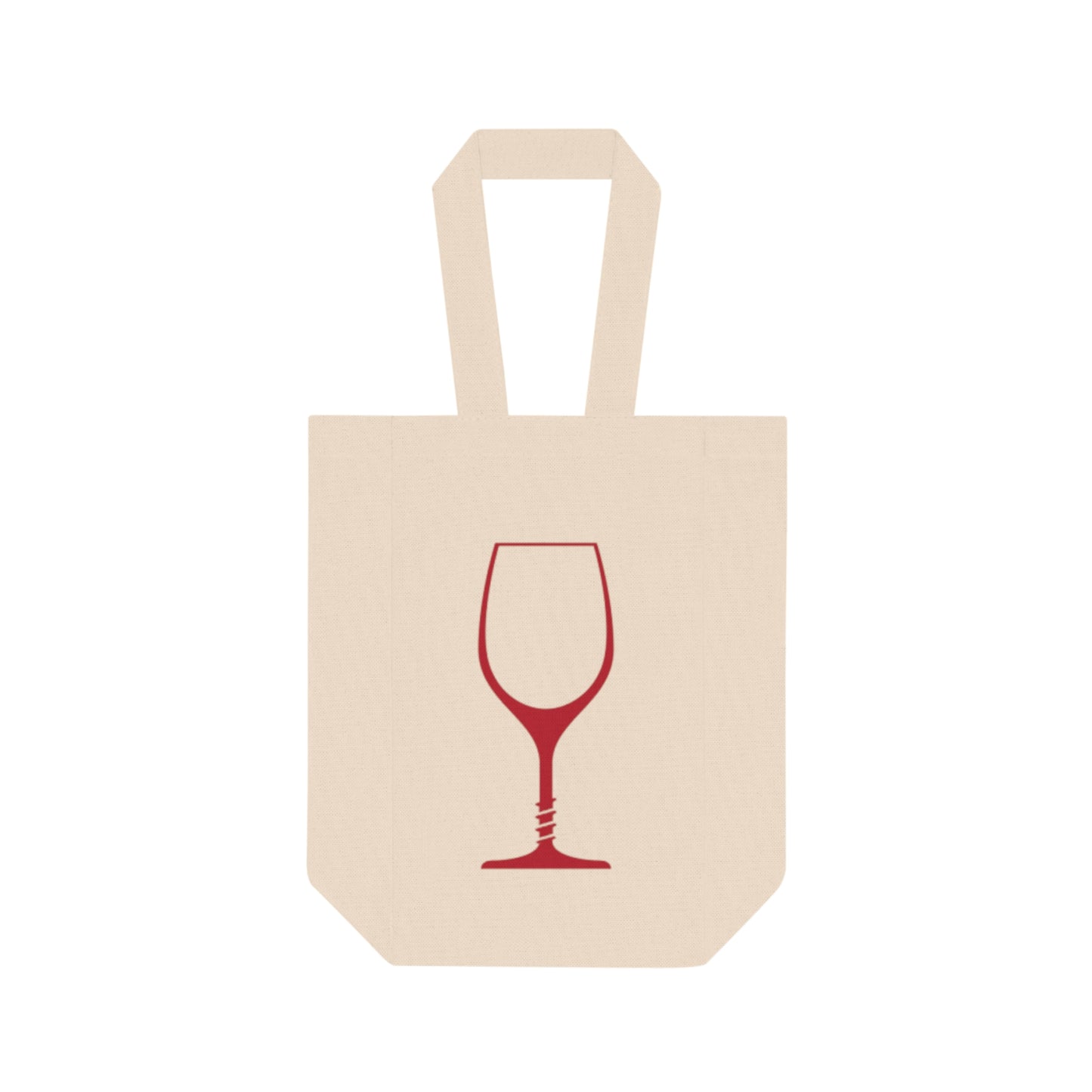 Orthovitre Wine Glass Double Bottle Tote — Reusable Wine Carrier Bag