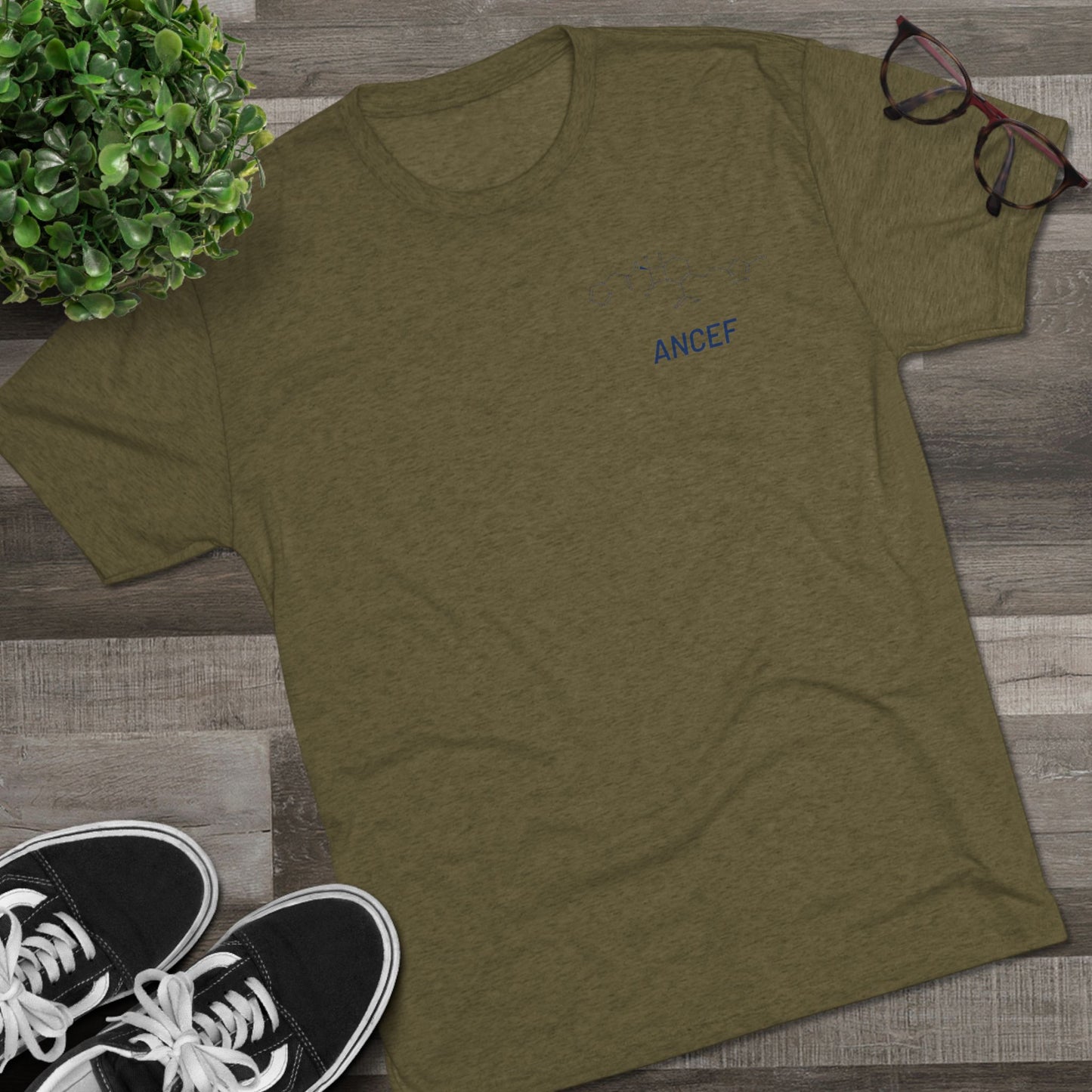 Ancef Structural Compound T-Shirt for Trauma Surgeons - Lightweight Tri-Blend Crew