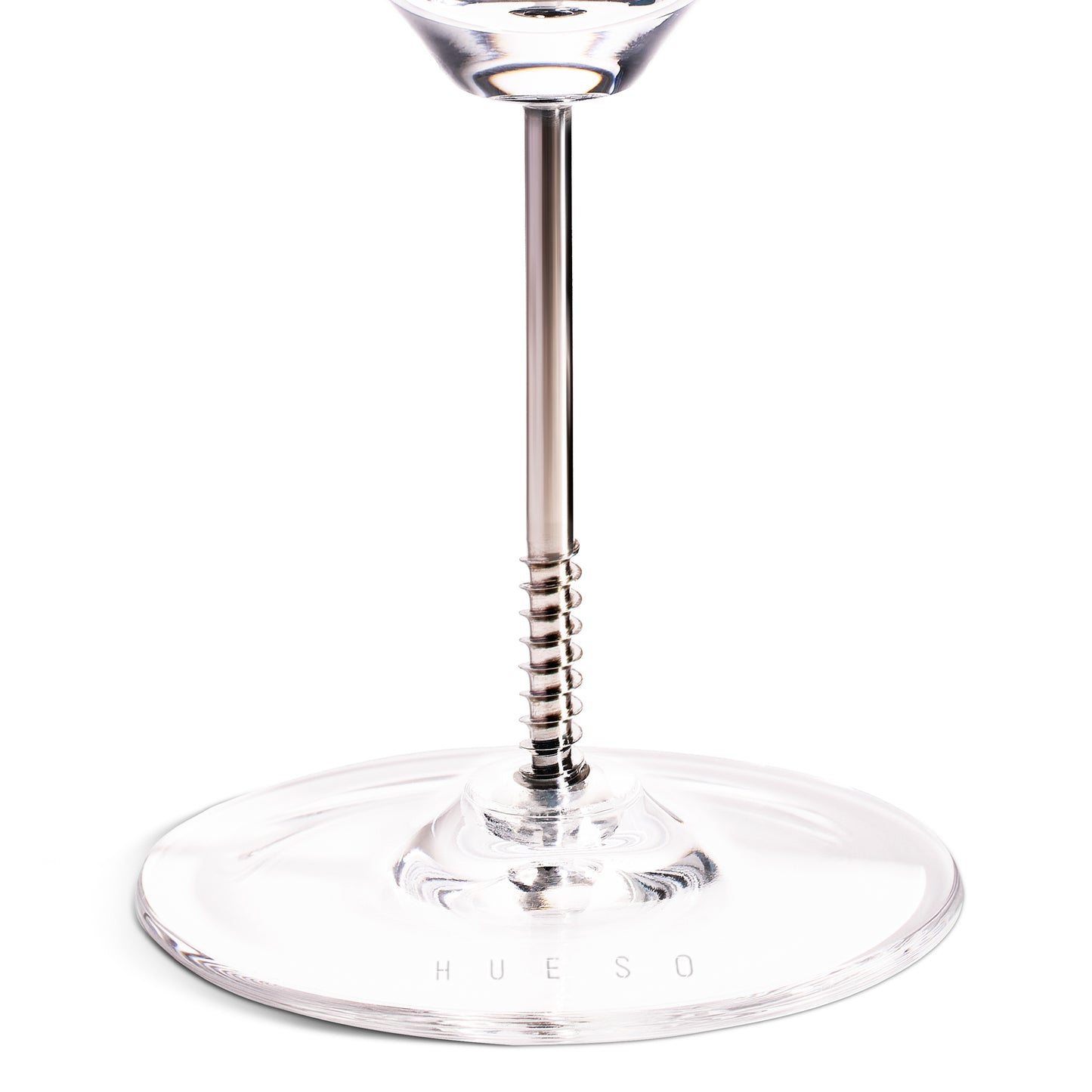 OrthoVitre Martini Glasses Set of 2 – Unique Gift for Surgeons & Doctors | Crystal Bowl with Cannulated Stainless Steel Stem